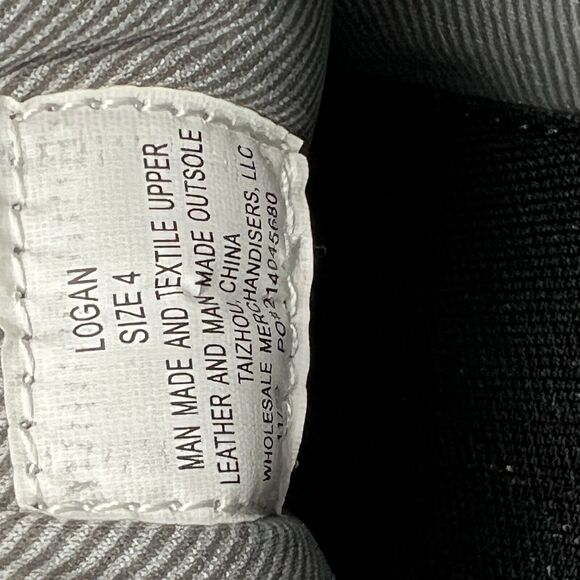 Falls Creek Logan‎ Black/Grey Boys Size 4 Shoes - Picture 5 of 12